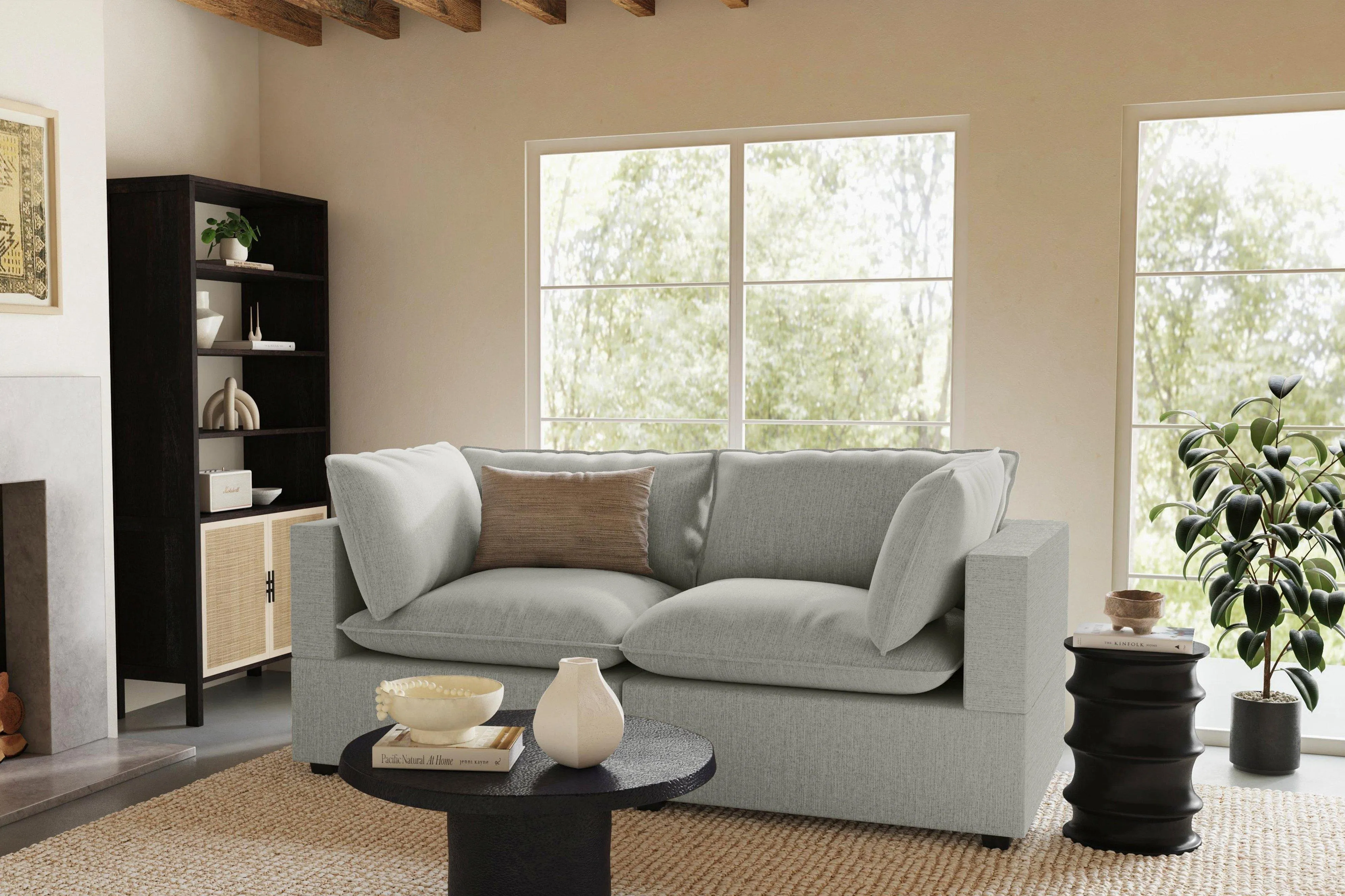 Kova Pillow Cushion Sofa 86"