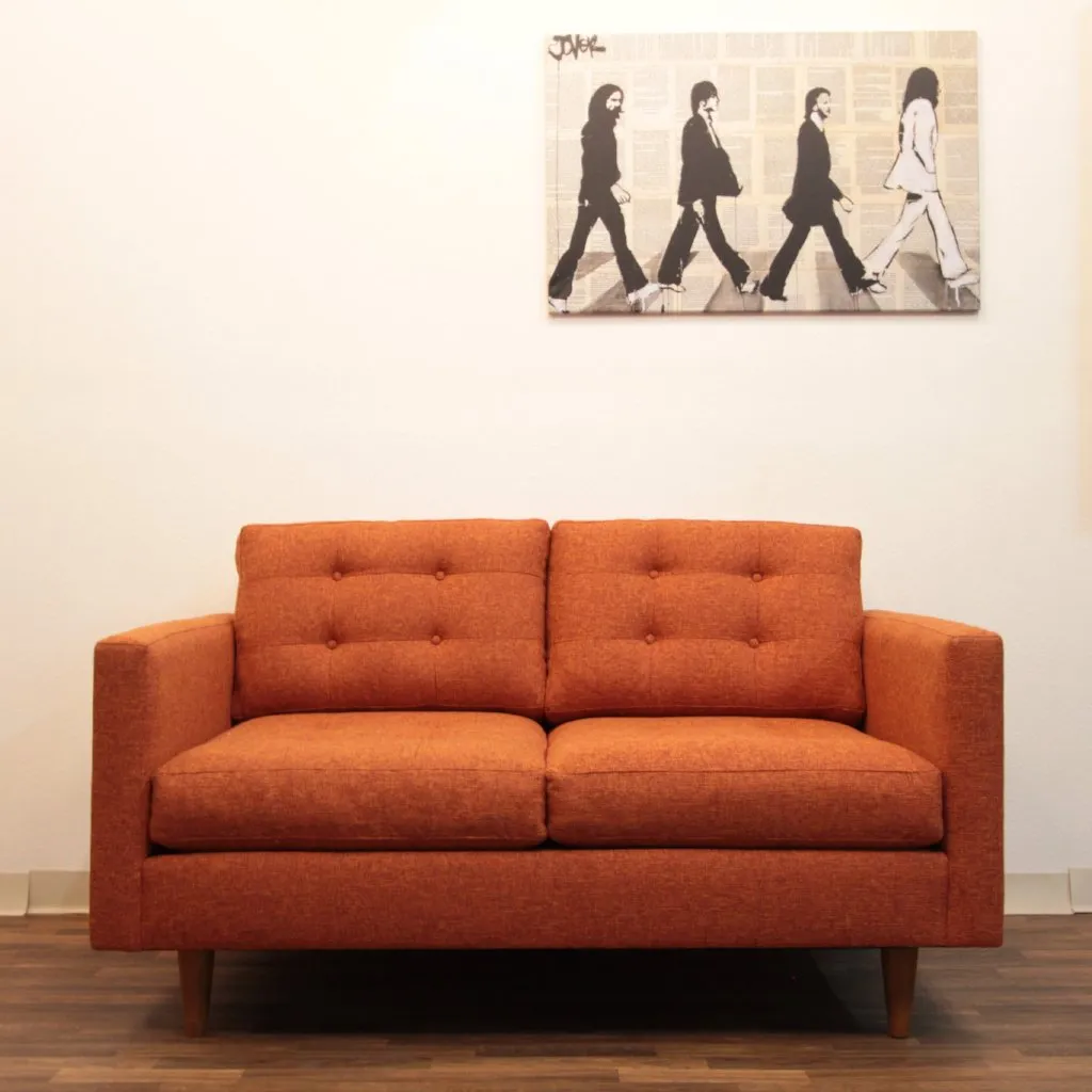 Lexington Loveseat in PUMPKIN - CLEARANCE