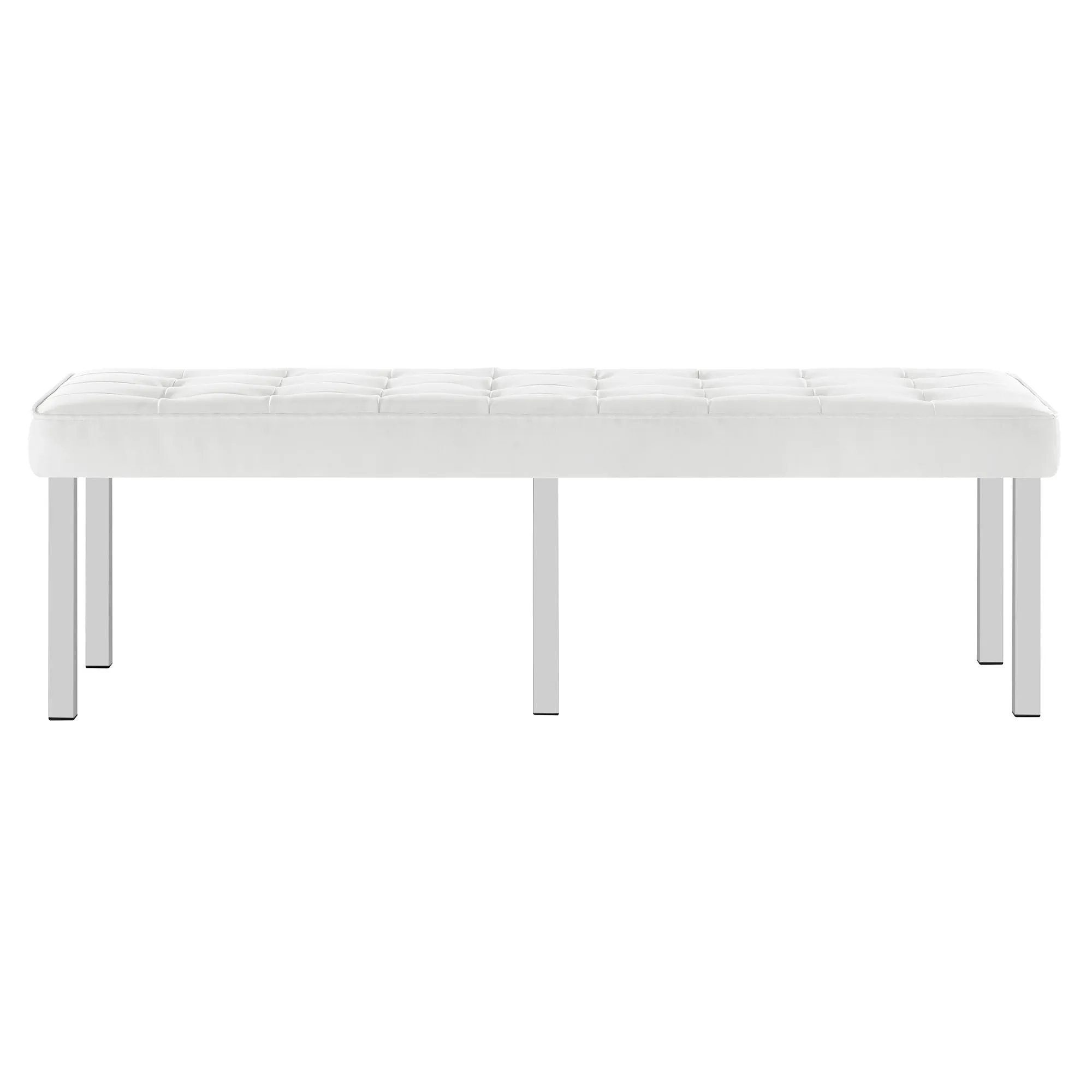 Loft Tufted Vegan Leather Bench by Modway