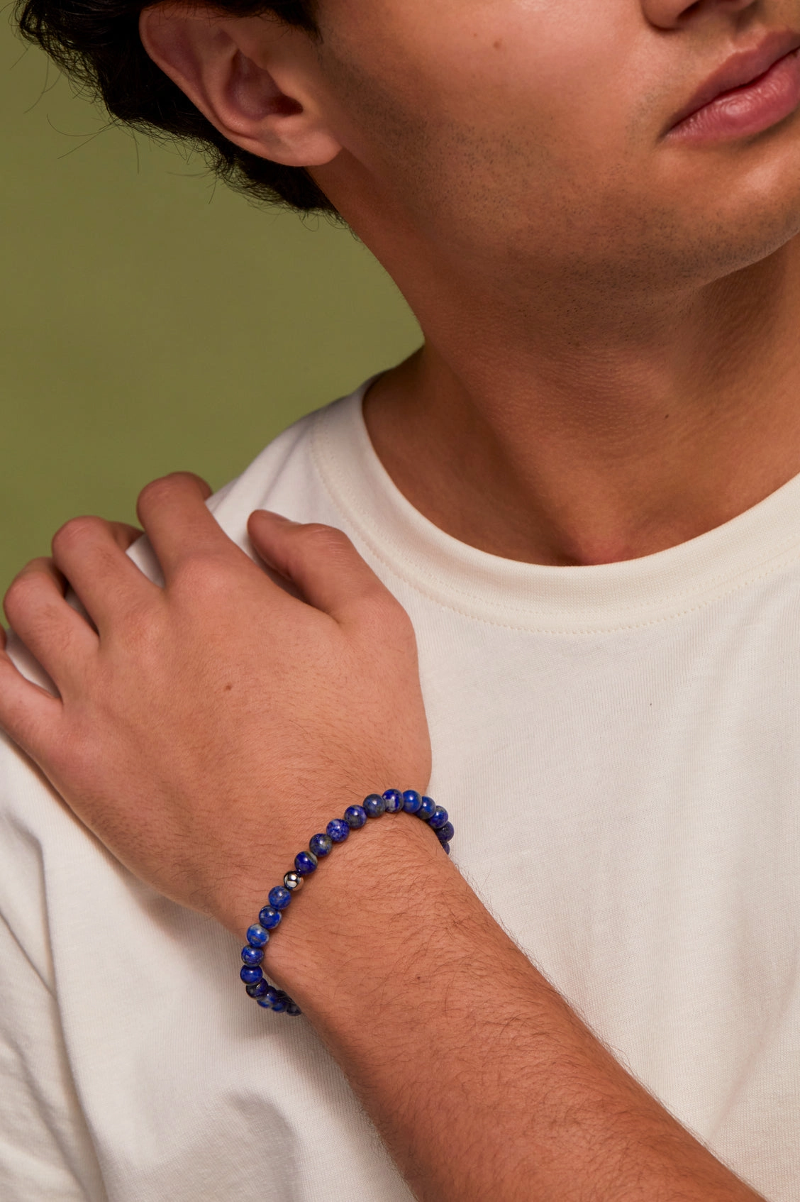 Men's Gemstone Beaded Bracelet
