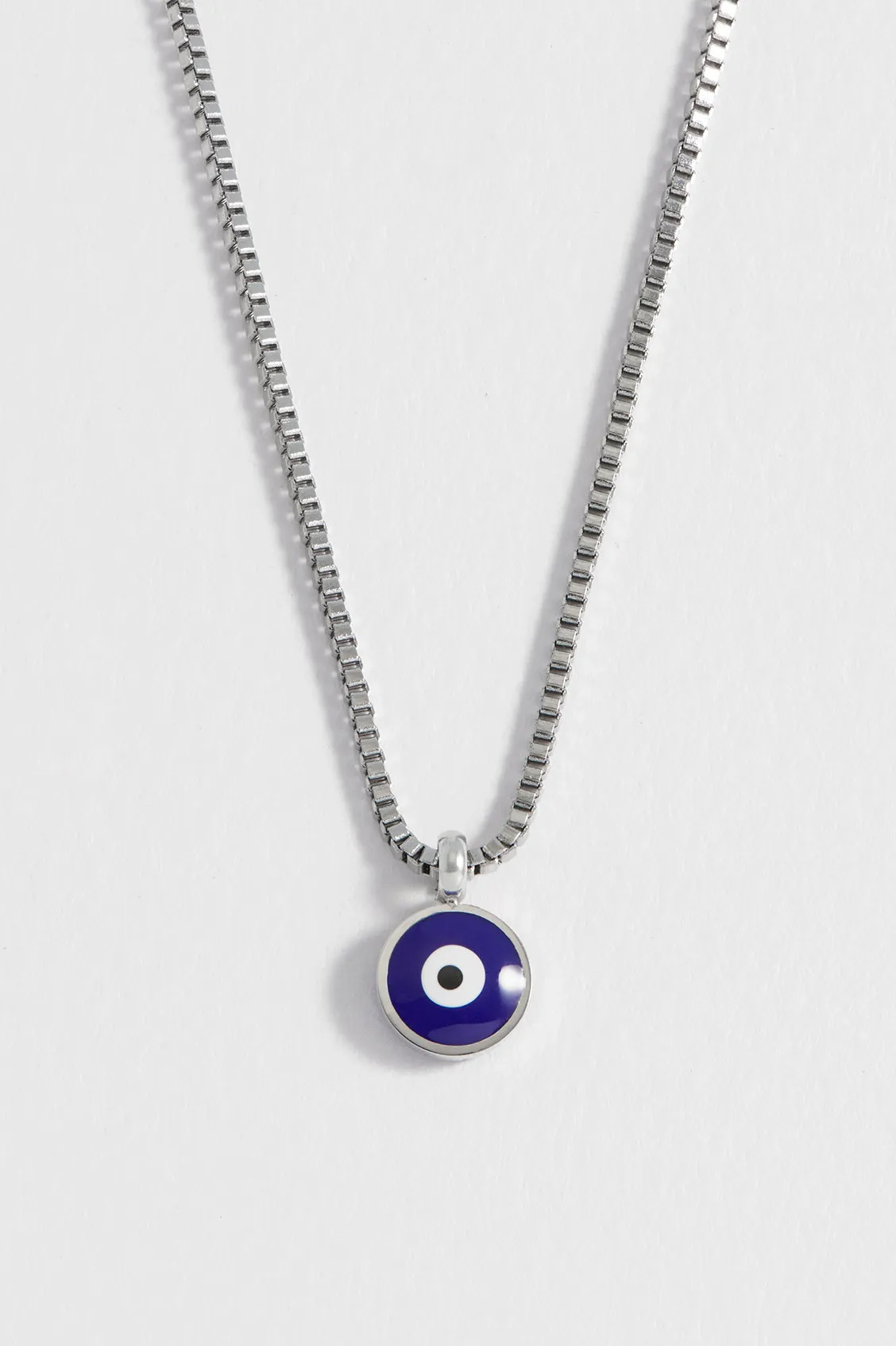 Men's Enamel Evil Eye Necklace