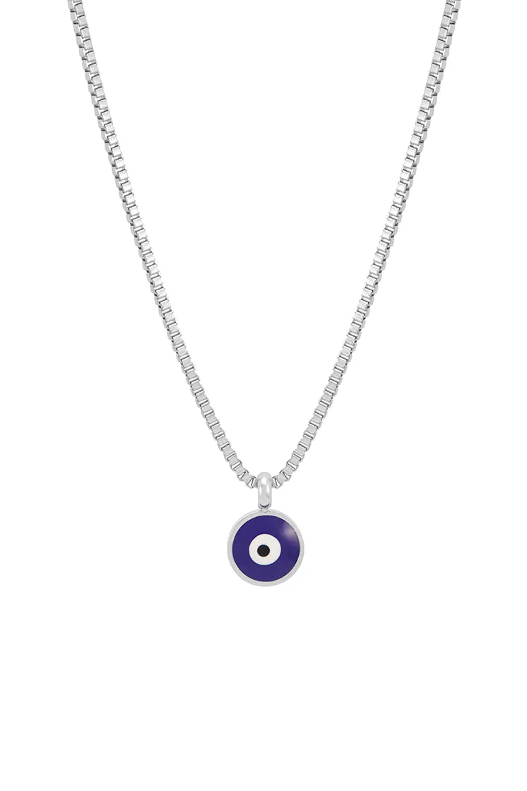Men's Enamel Evil Eye Necklace
