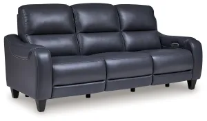 Mercomatic Power Reclining Sofa With Adj Headrest