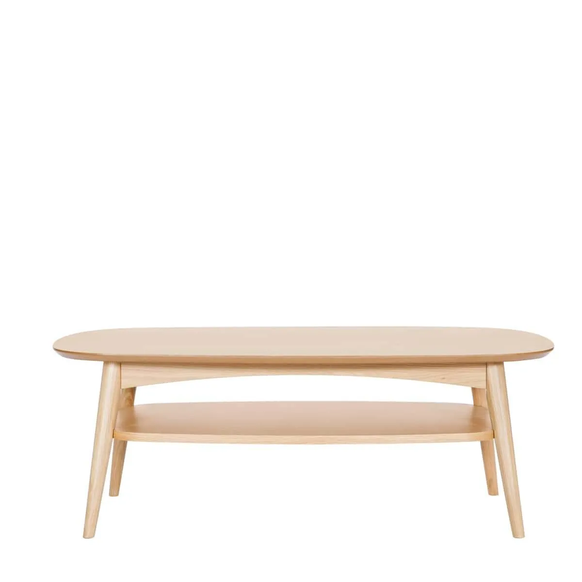 Mia Coffee Table with Shelf - Oak