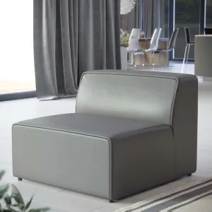 Mingle Vegan Leather Armless Chair by Modway
