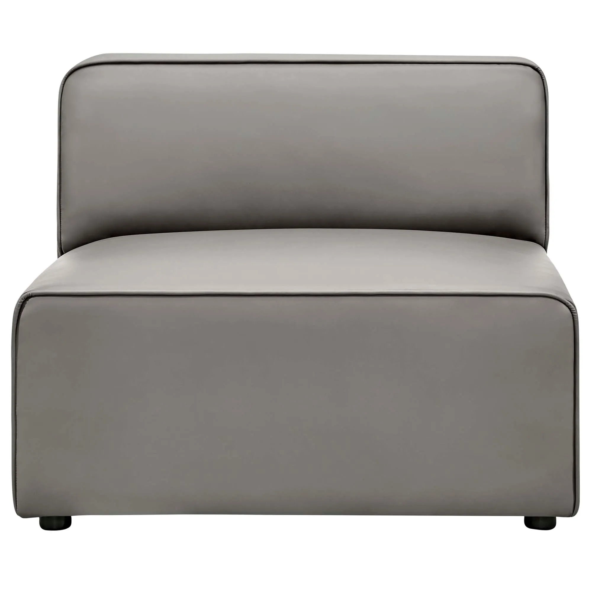 Mingle Vegan Leather Armless Chair by Modway