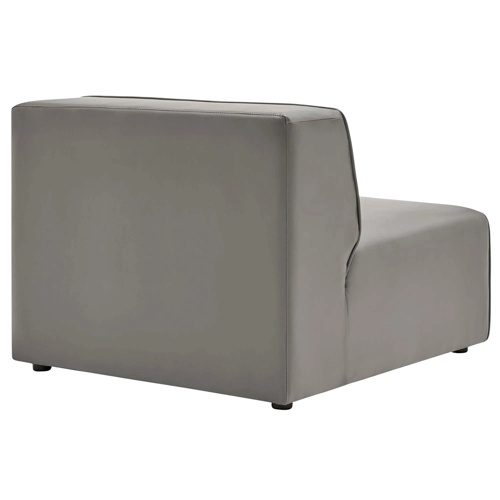 Mingle Vegan Leather Armless Chair by Modway