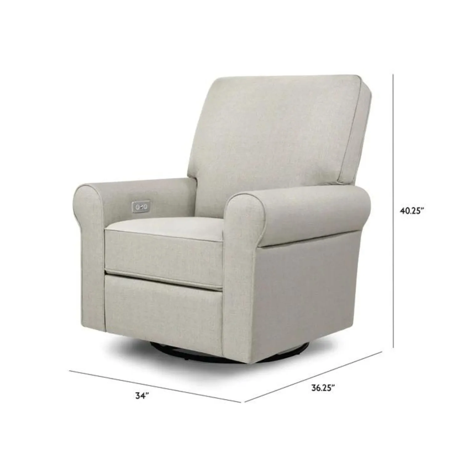 Monroe Pillowback Power Recliner