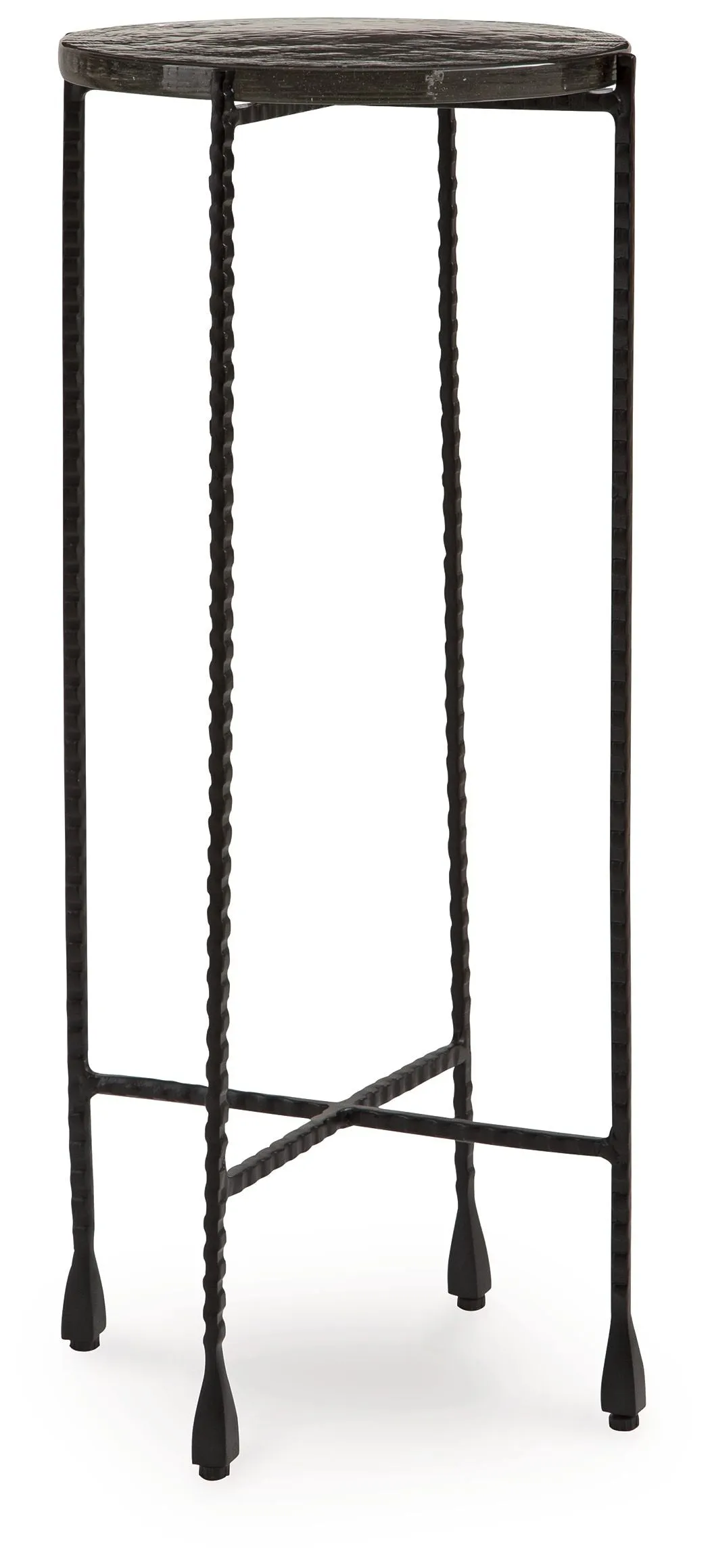 Newgoren Clear / Black Accent Table