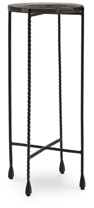 Newgoren Clear / Black Accent Table