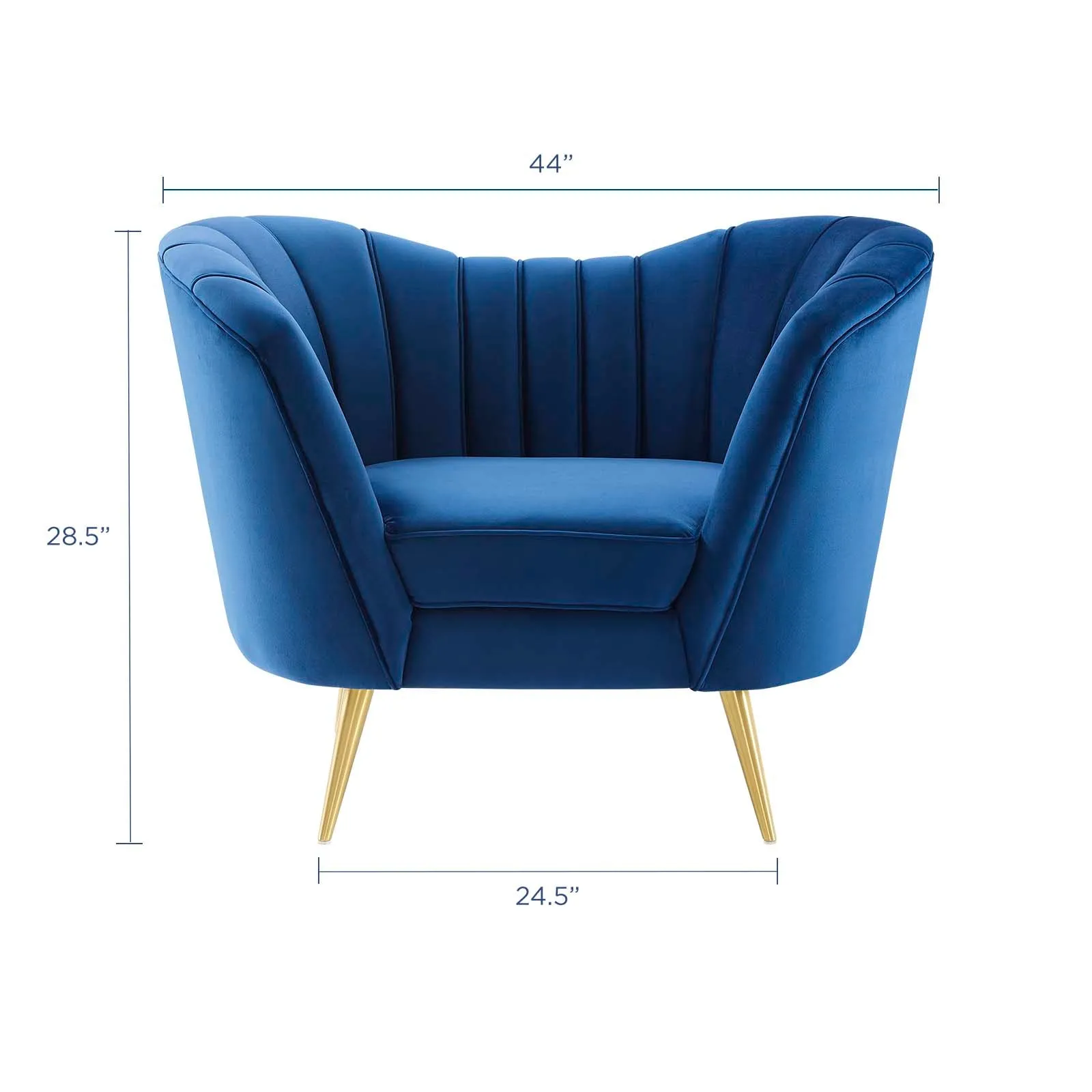 Opportunity Performance Velvet Armchair by Modway