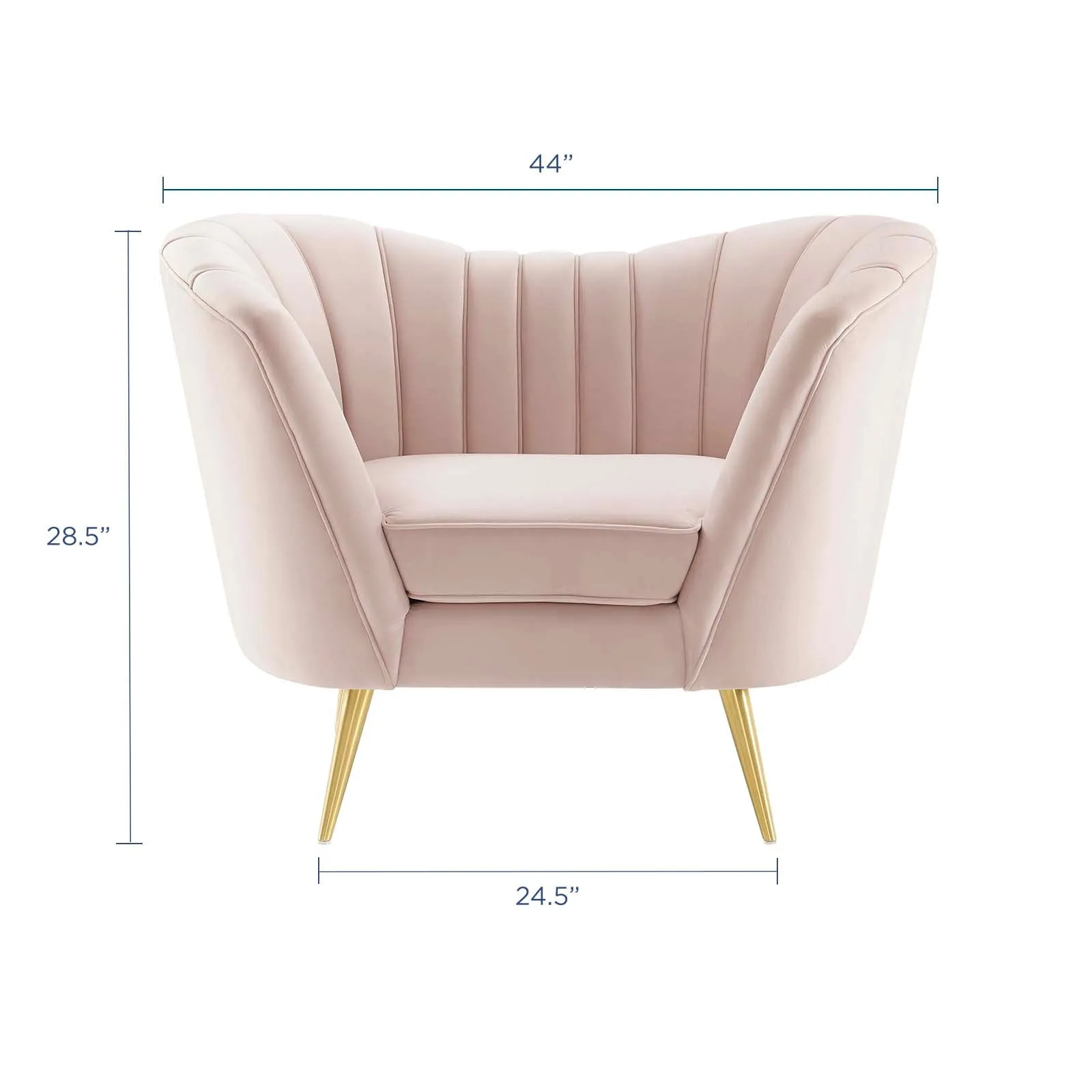 Opportunity Performance Velvet Armchair by Modway