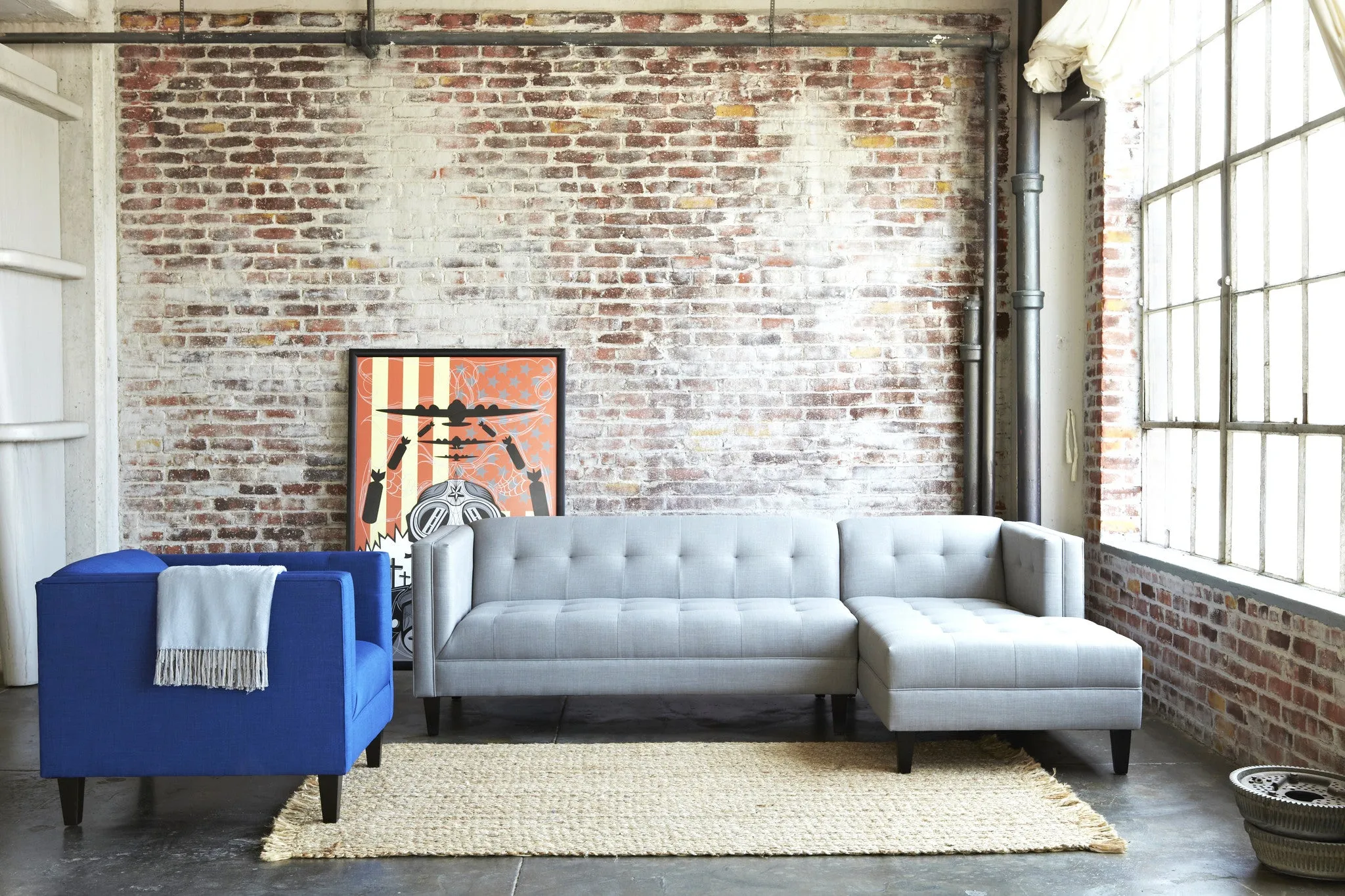 Pacific 2pc Sectional Sofa