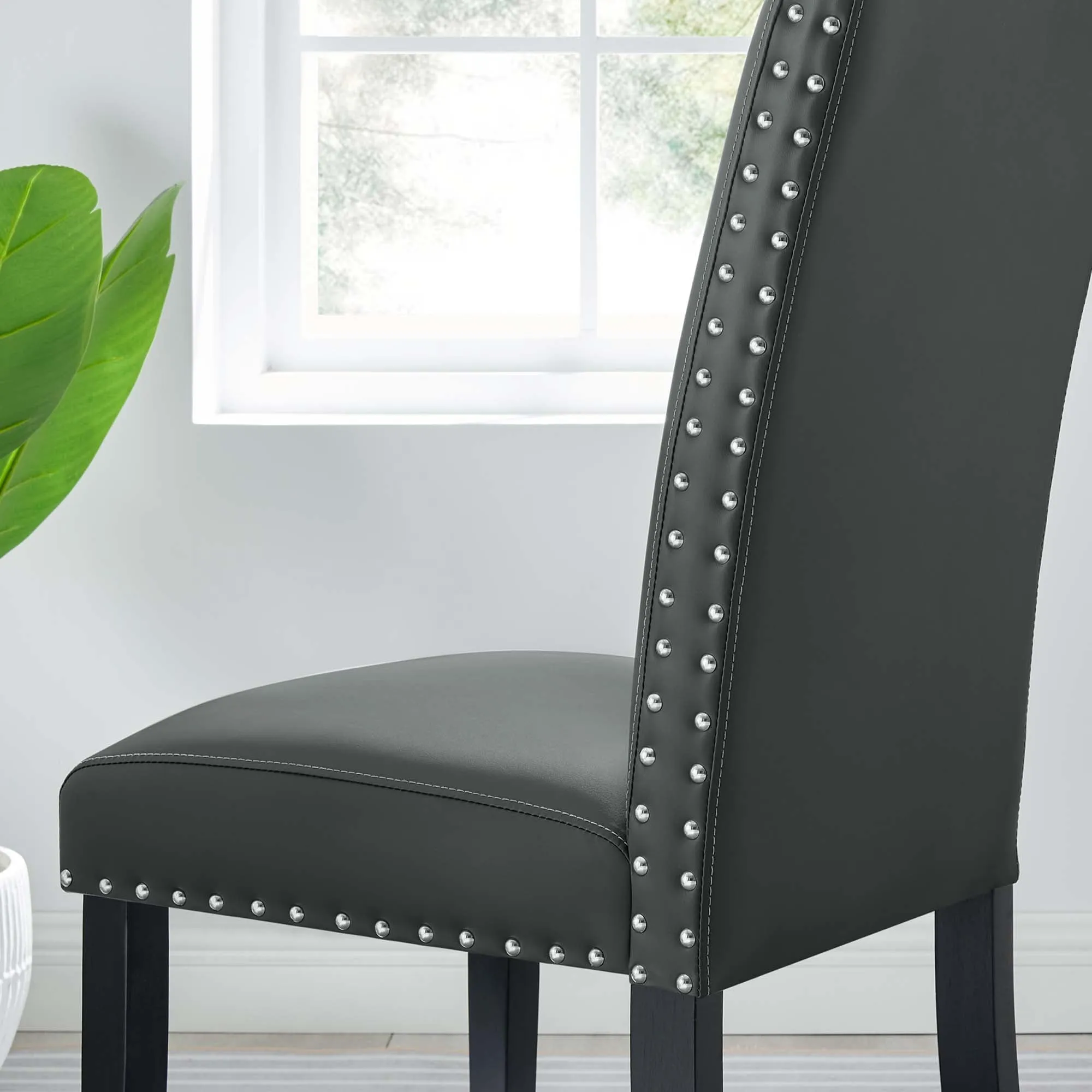 Parcel Dining Faux Leather Side Chair by Modway