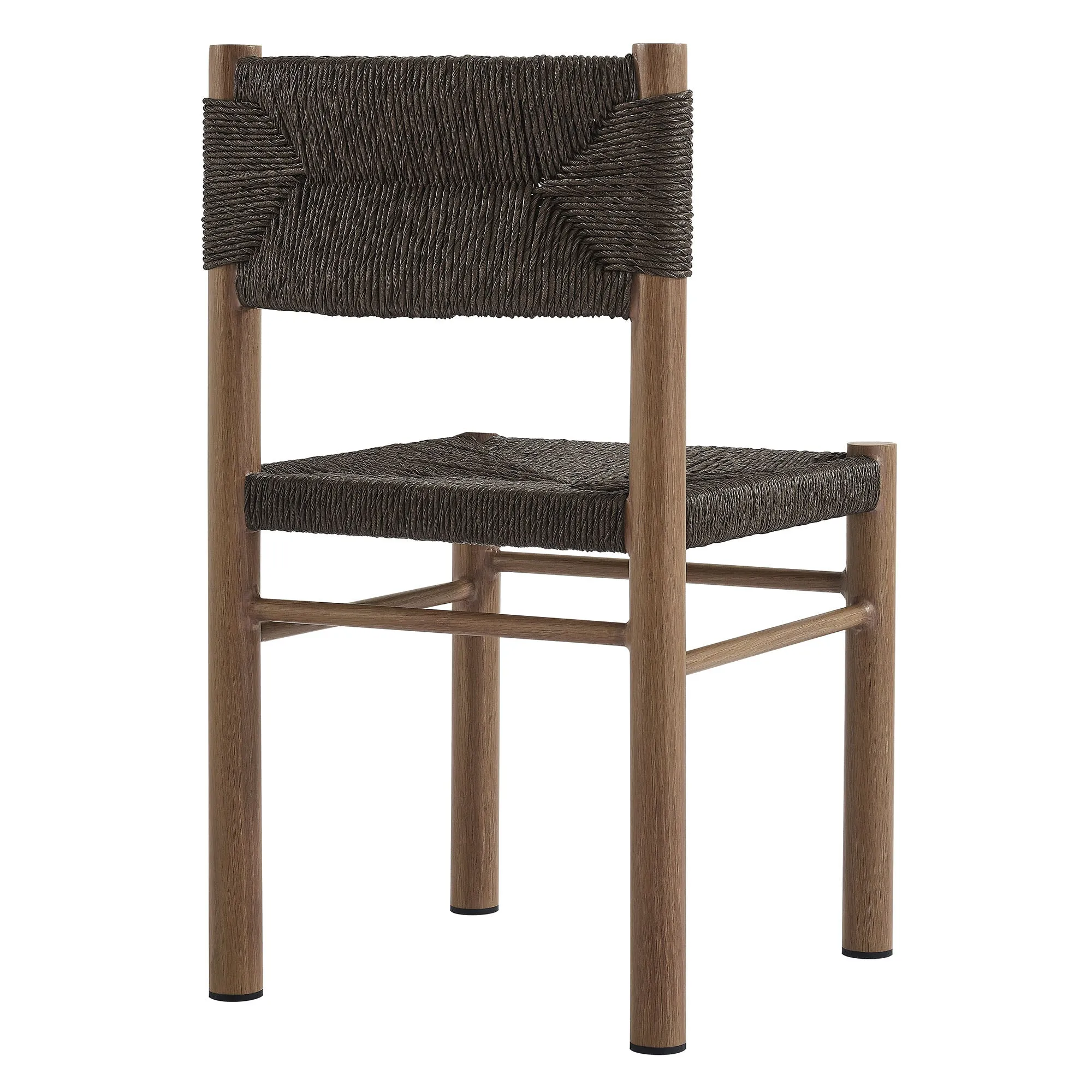 Parkland 7-Piece Rectangular Outdoor Patio Rattan and Aluminum Dining Table and Chairs Set by Modway