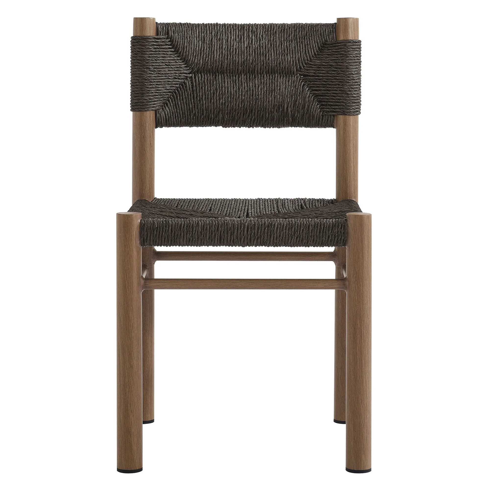 Parkland 7-Piece Rectangular Outdoor Patio Rattan and Aluminum Dining Table and Chairs Set by Modway