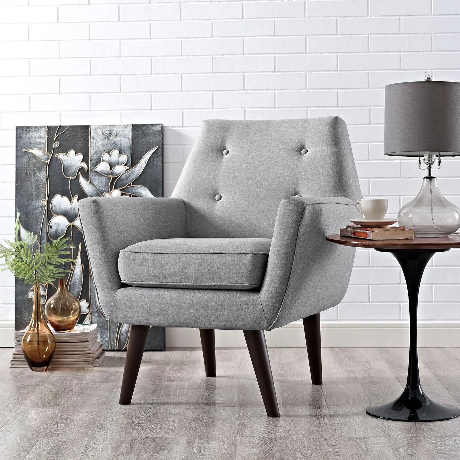 Posit Upholstered Fabric Armchair by Modway