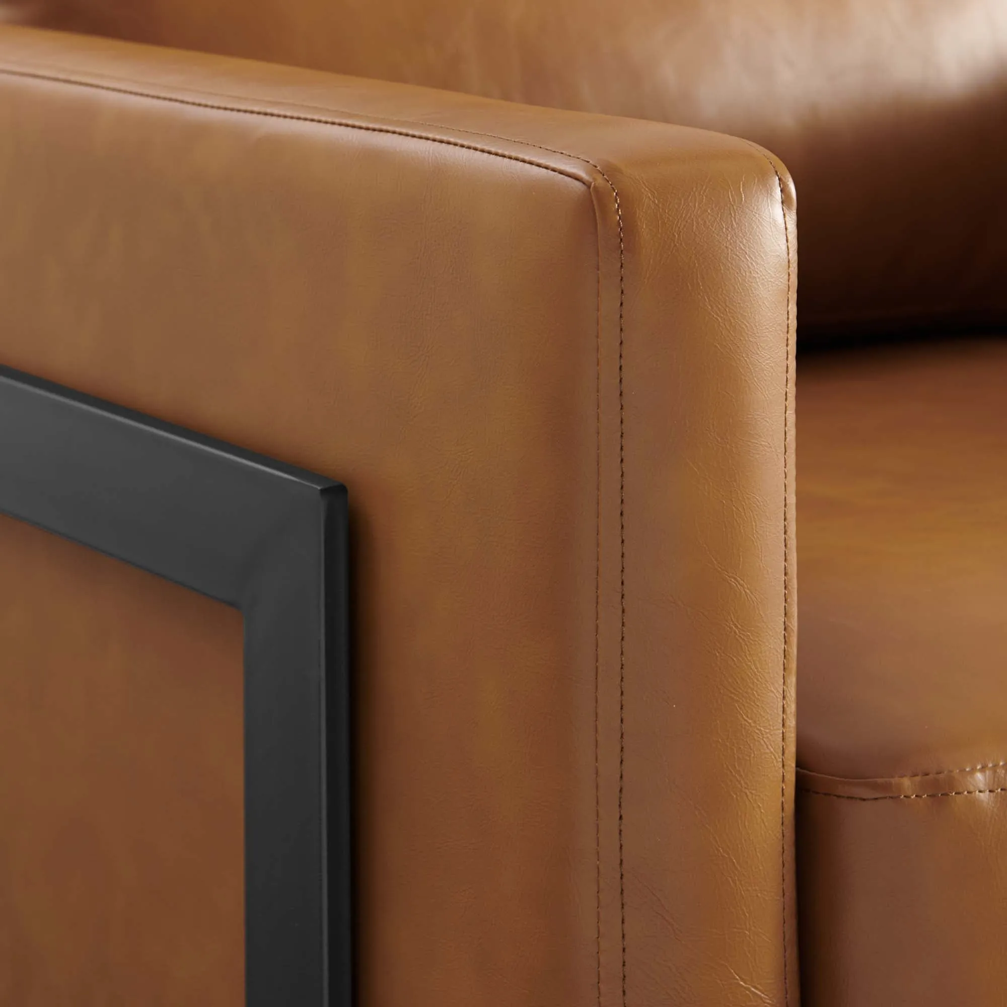 Posse Vegan Leather Accent Chair by Modway