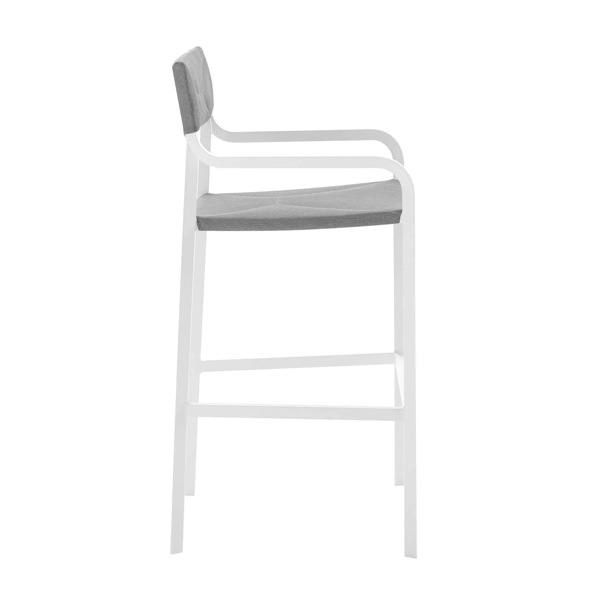 Raleigh Outdoor Patio Aluminum Bar Stool Set of 2 by Modway
