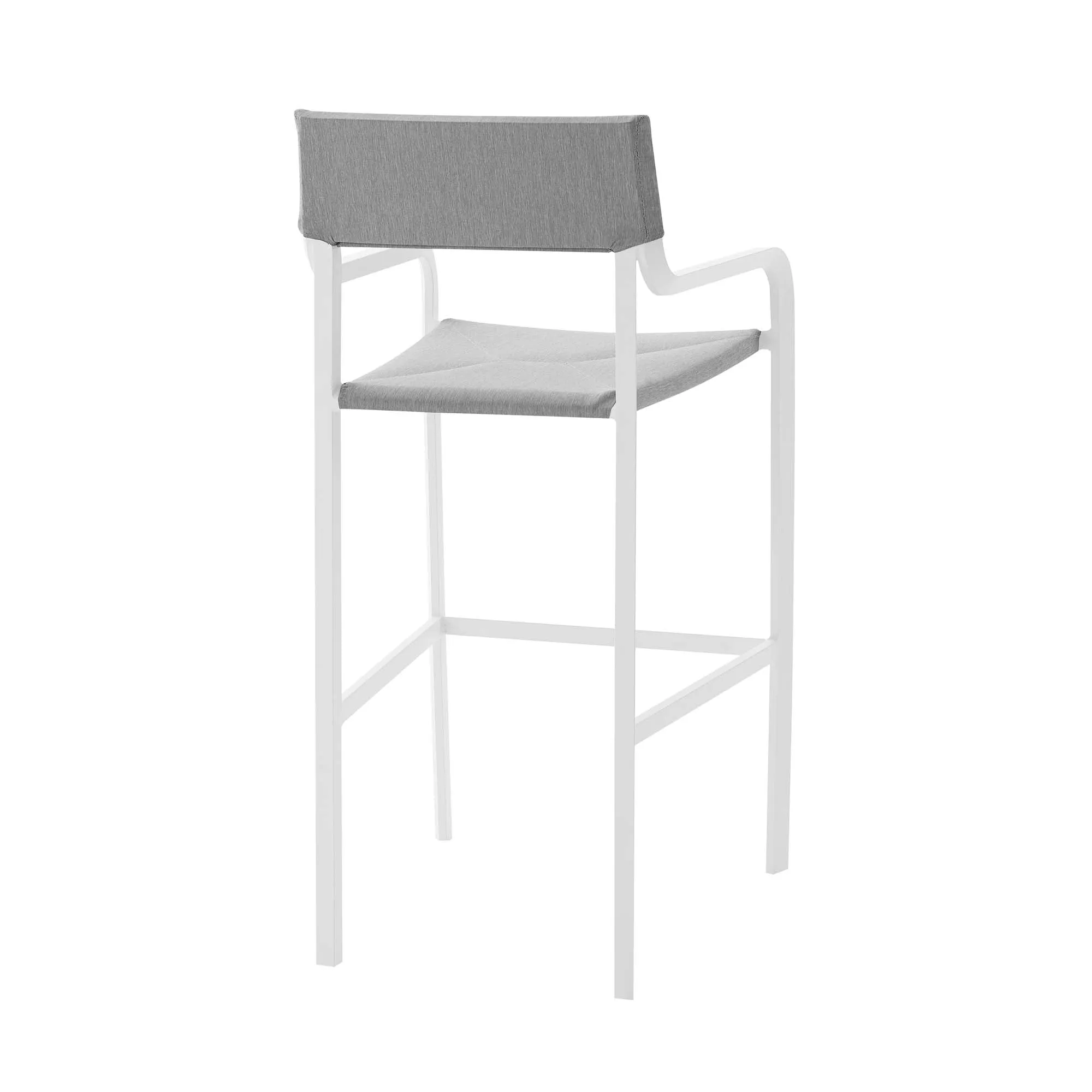 Raleigh Outdoor Patio Aluminum Bar Stool Set of 2 by Modway