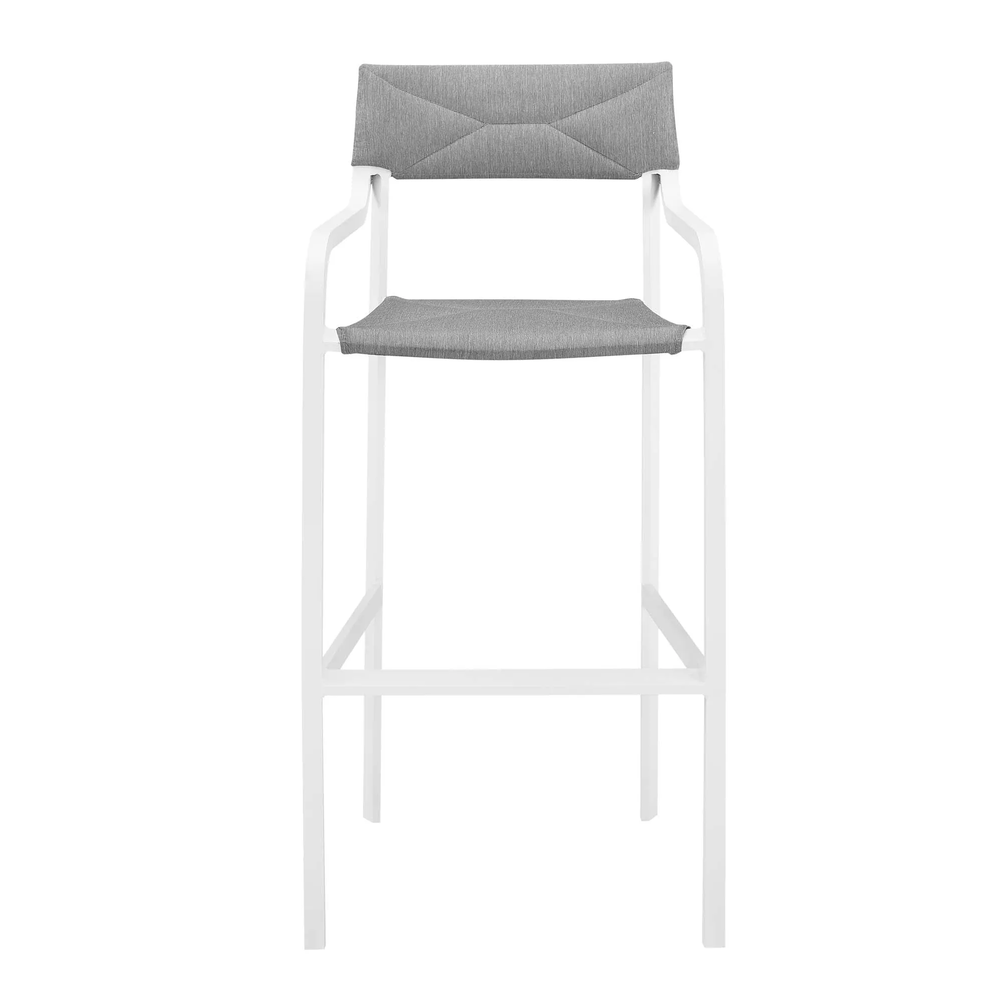 Raleigh Outdoor Patio Aluminum Bar Stool Set of 2 by Modway