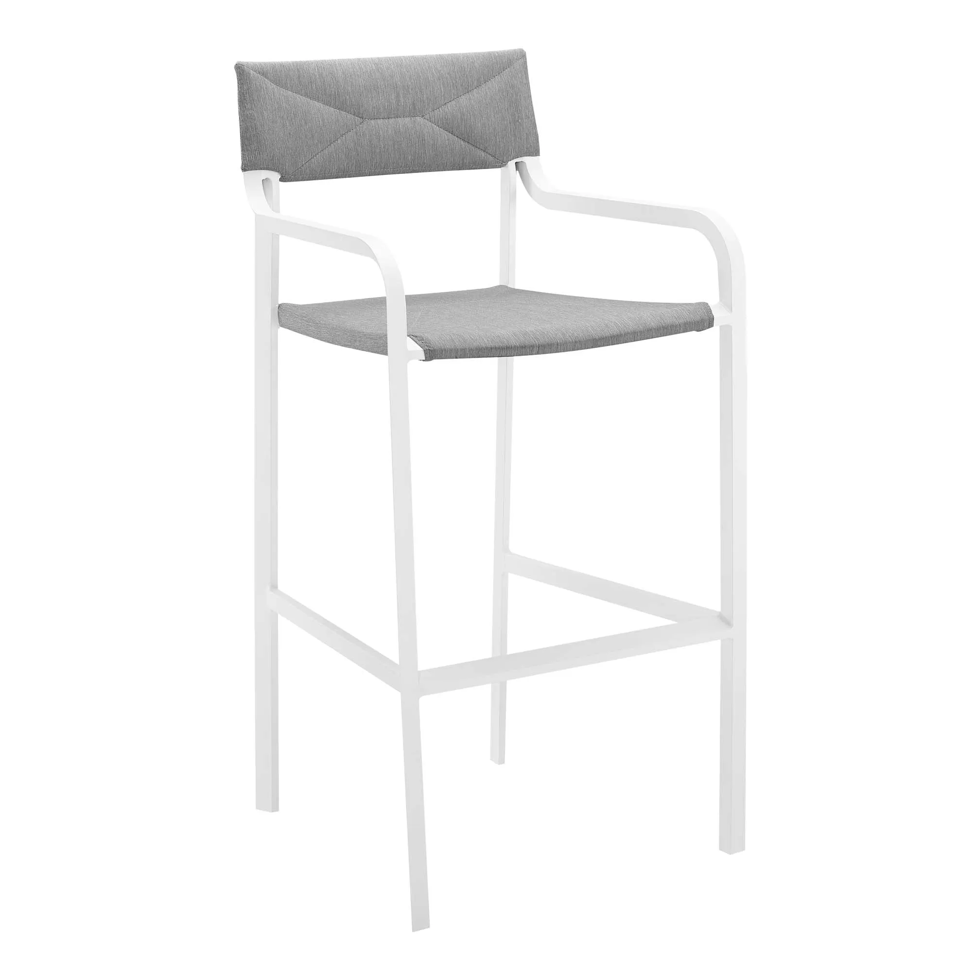 Raleigh Outdoor Patio Aluminum Bar Stool Set of 2 by Modway