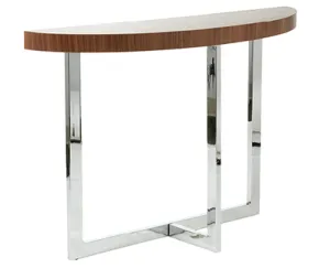 San Dimas Console Table WALNUT/CHROME