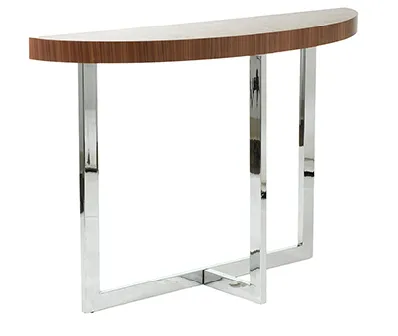 San Dimas Console Table WALNUT/CHROME