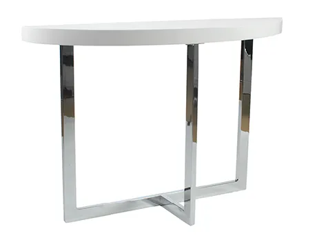 San Dimas Console Table WHITE/CHROME