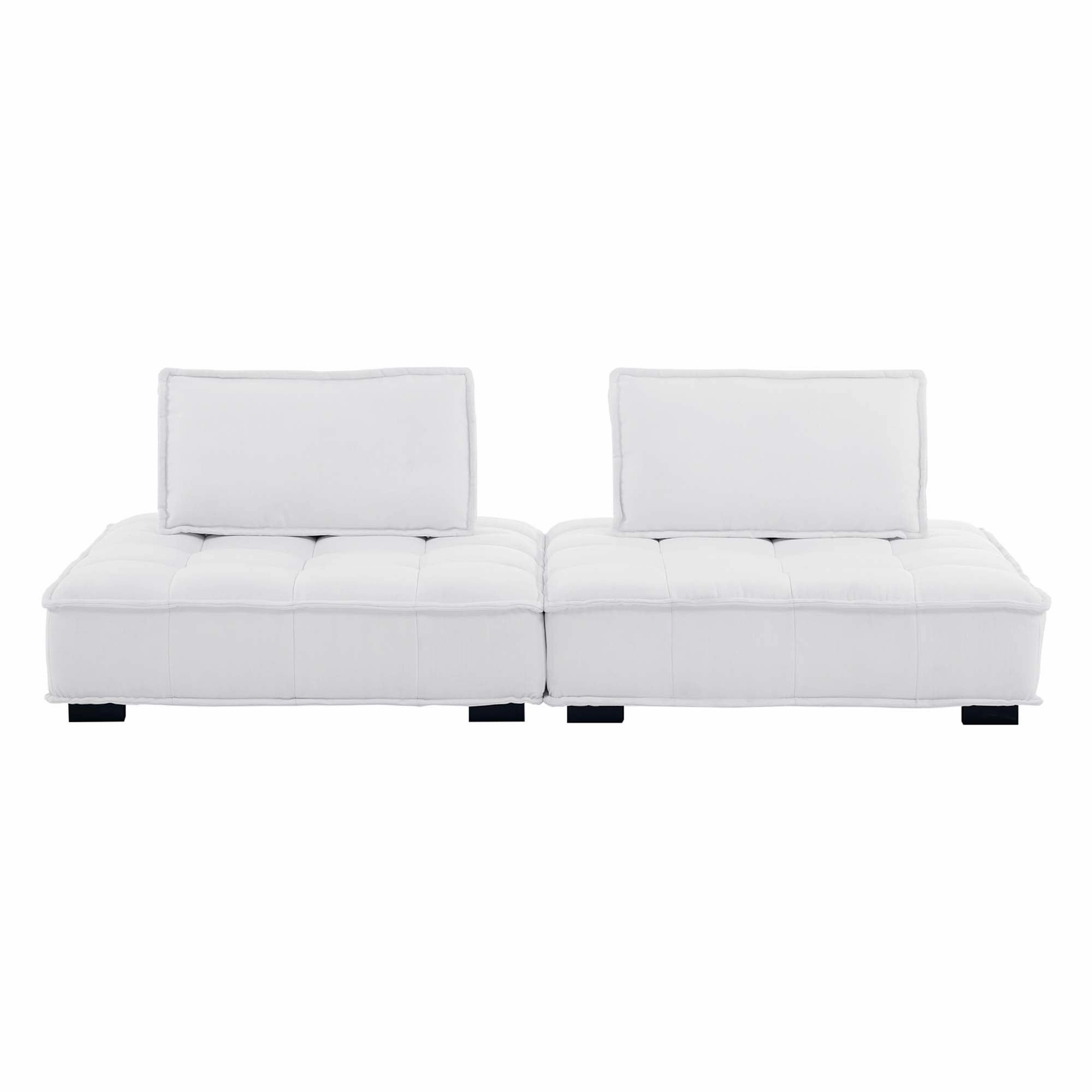 Saunter 2-Piece Tufted Fabric Fabric Loveseat by Modway