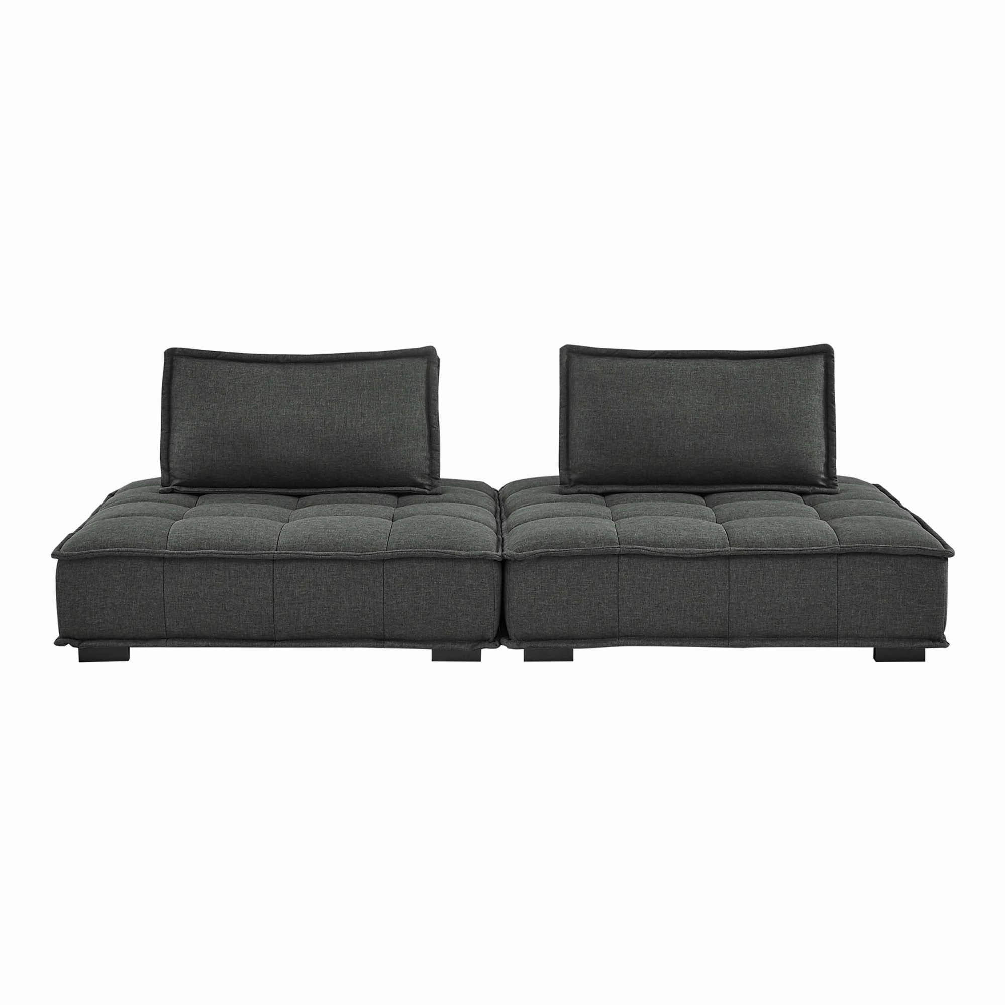Saunter 2-Piece Tufted Fabric Fabric Loveseat by Modway