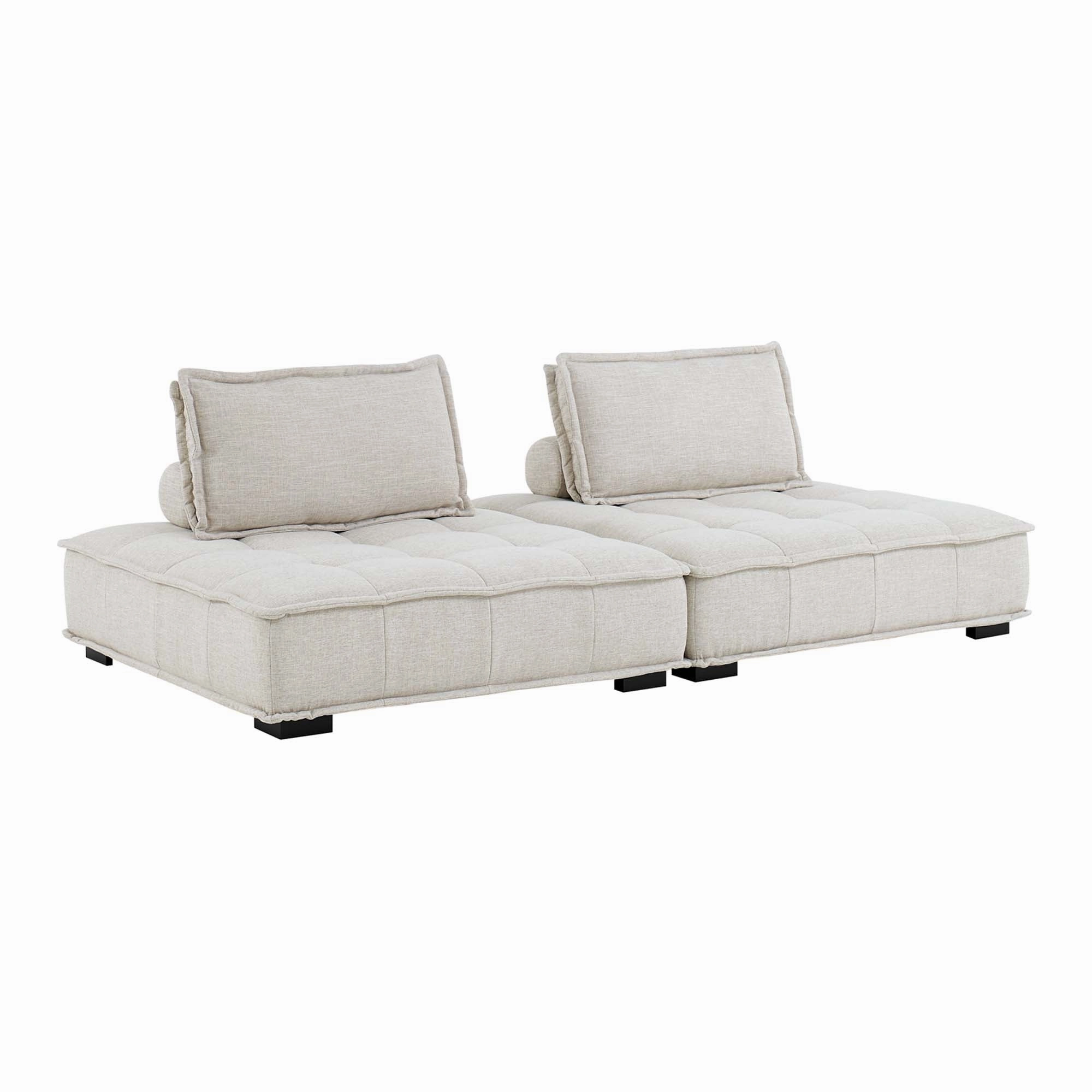 Saunter 2-Piece Tufted Fabric Fabric Loveseat by Modway