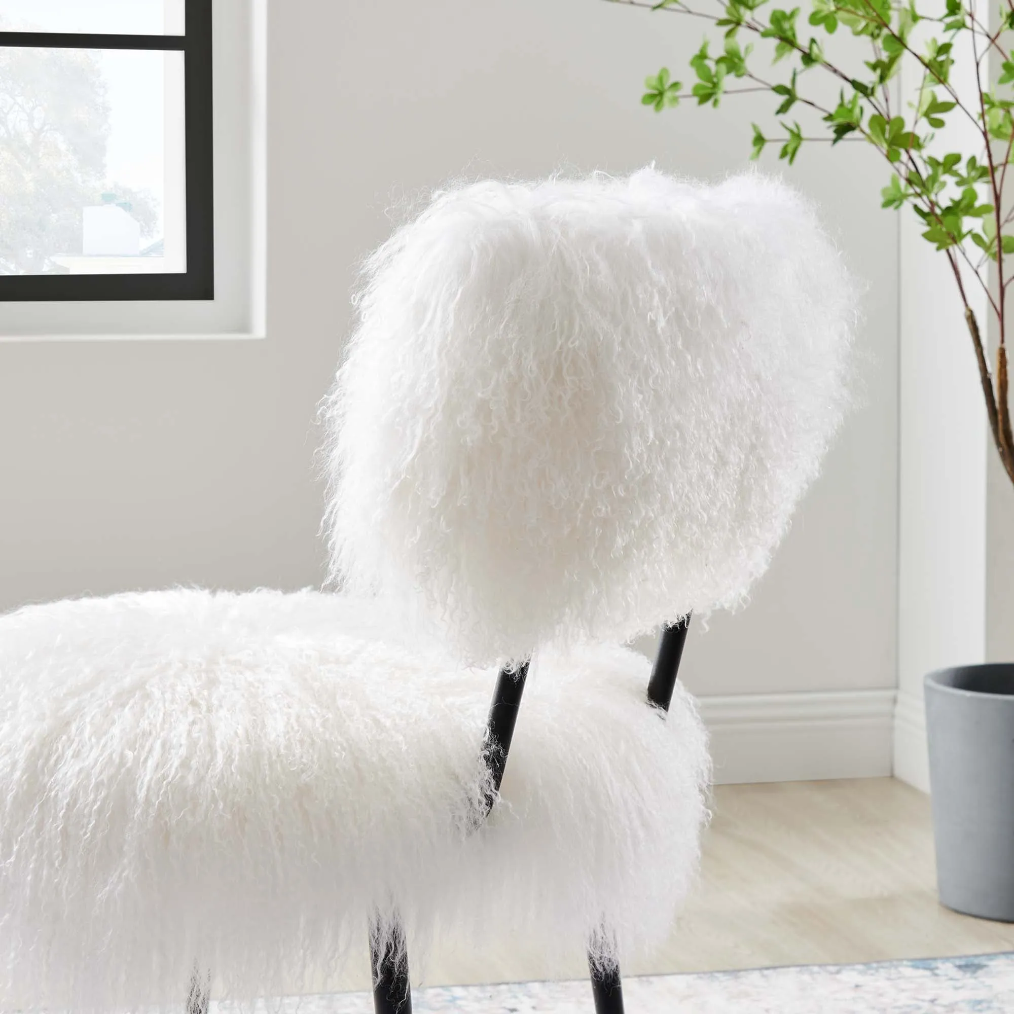 Skylar Sheepskin Chair by Modway