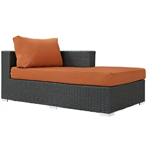 Sojourn Outdoor Patio Fabric Sunbrella® Right Arm Chaise by Modway