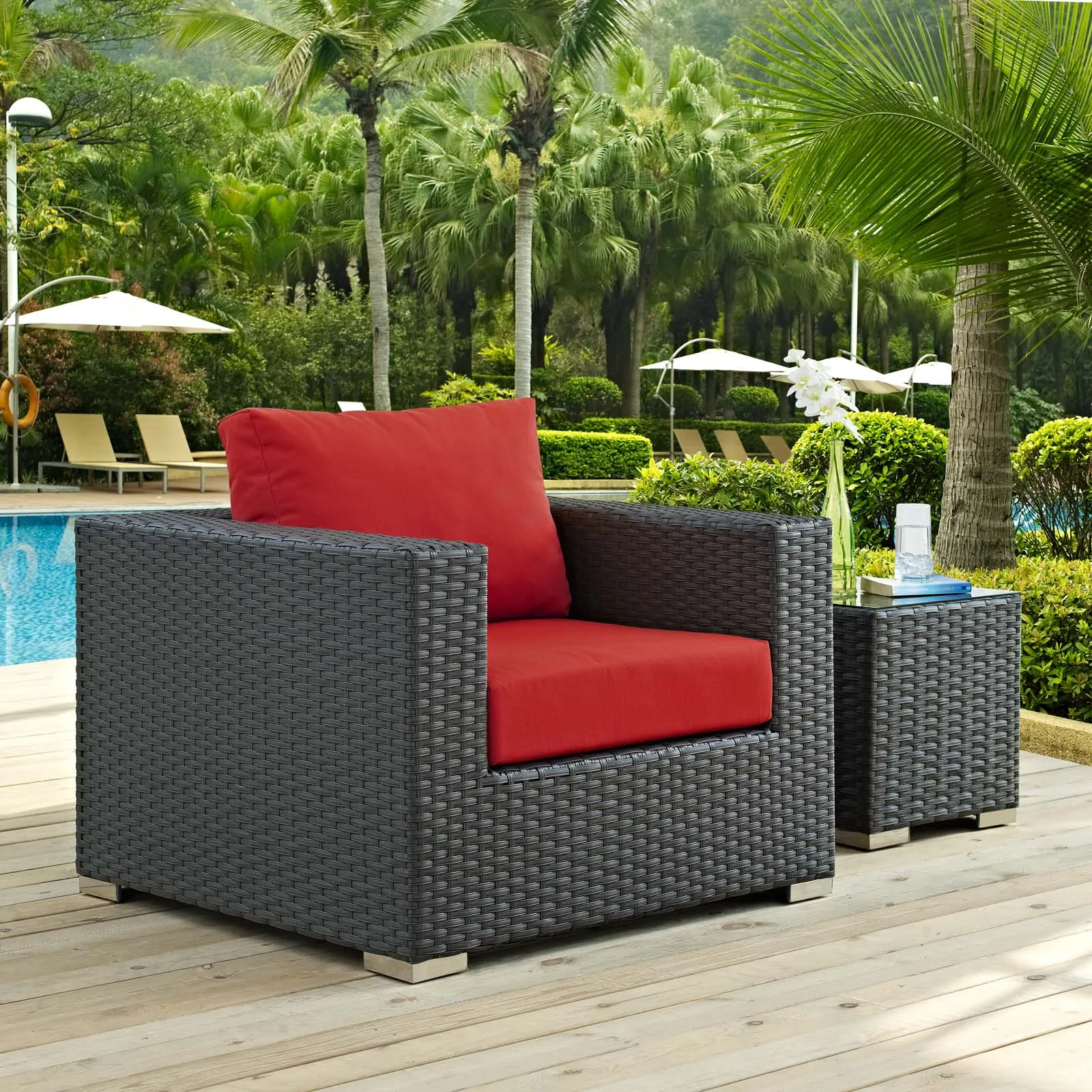 Sojourn Outdoor Patio Sunbrella® Armchair by Modway