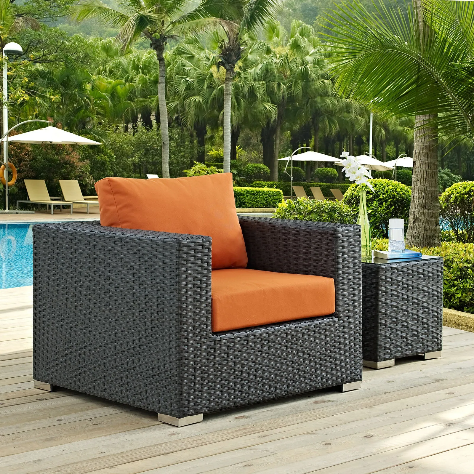 Sojourn Outdoor Patio Sunbrella® Armchair by Modway