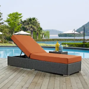 Sojourn Outdoor Patio Sunbrella® Chaise Lounge by Modway