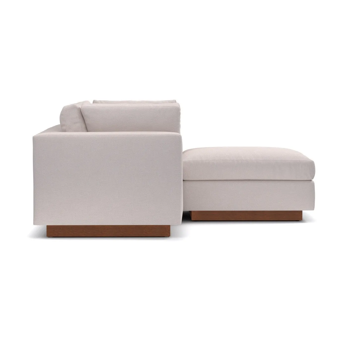 Taylor Plush 3pc Modular Reversible Chaise Sofa