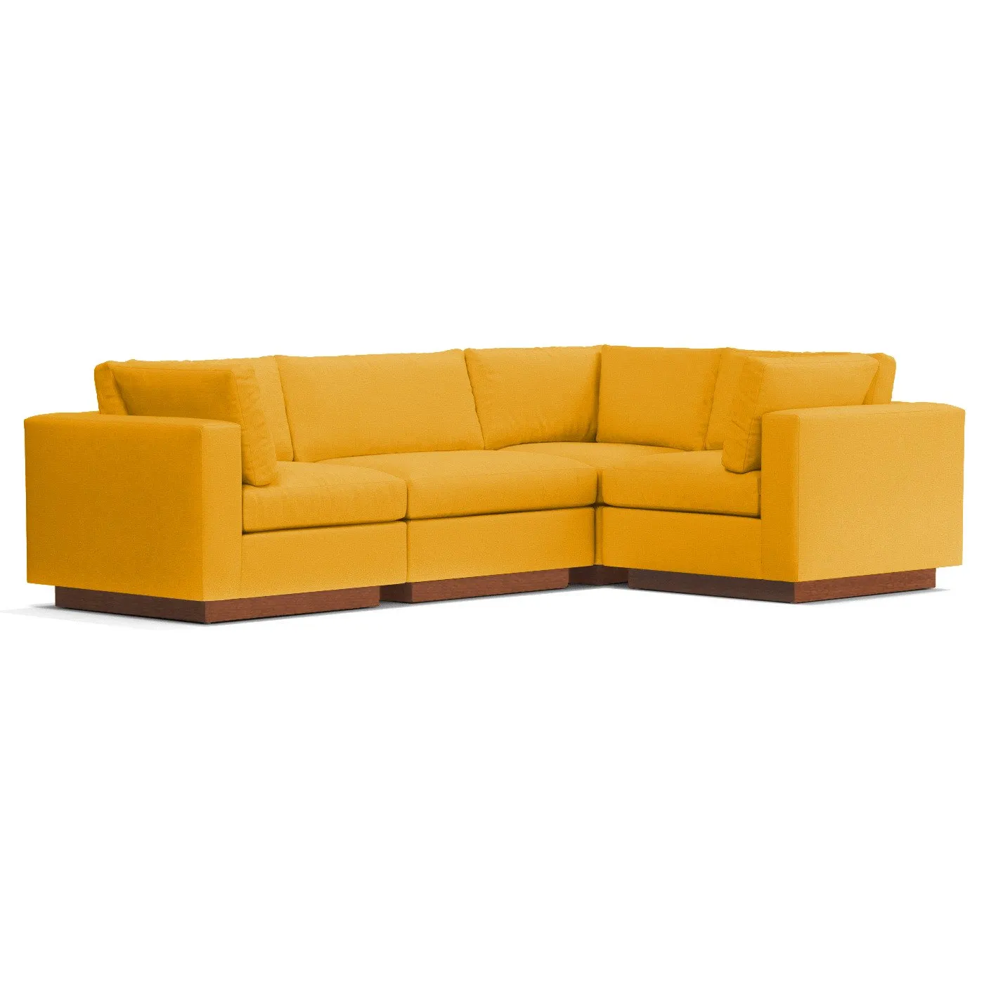 Taylor Plush 4pc Modular L-Sectional Sofa