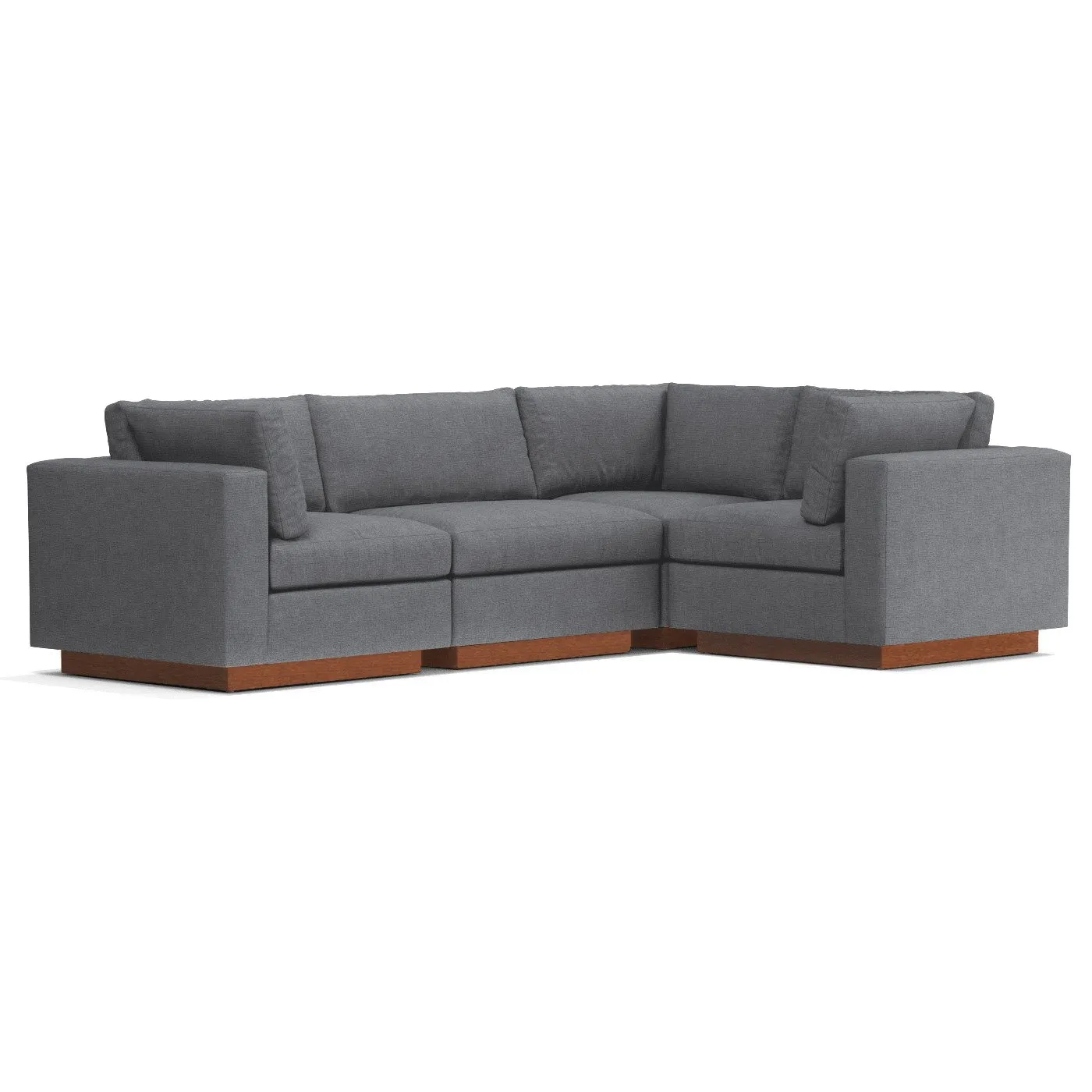 Taylor Plush 4pc Modular L-Sectional Sofa