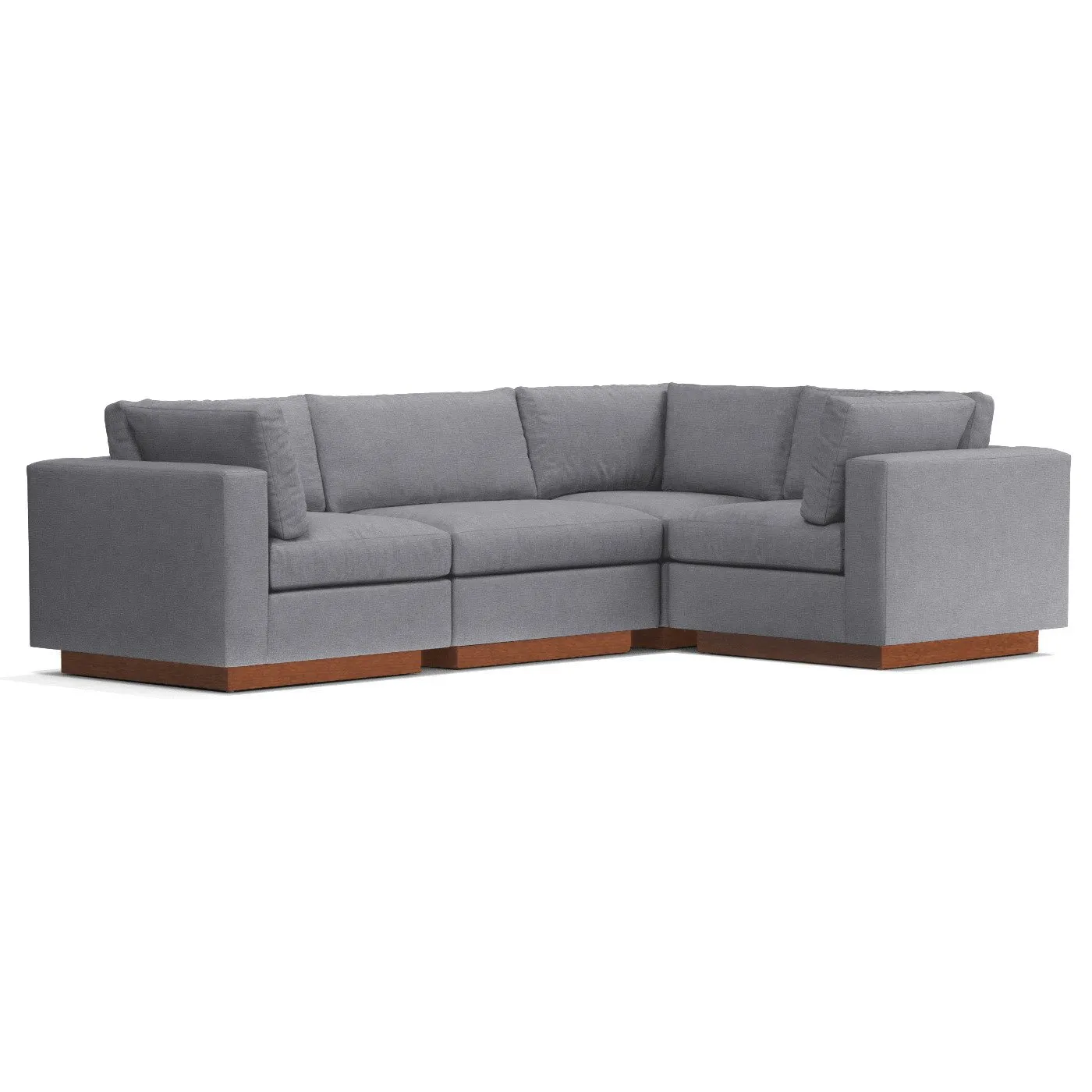 Taylor Plush 4pc Modular L-Sectional Sofa