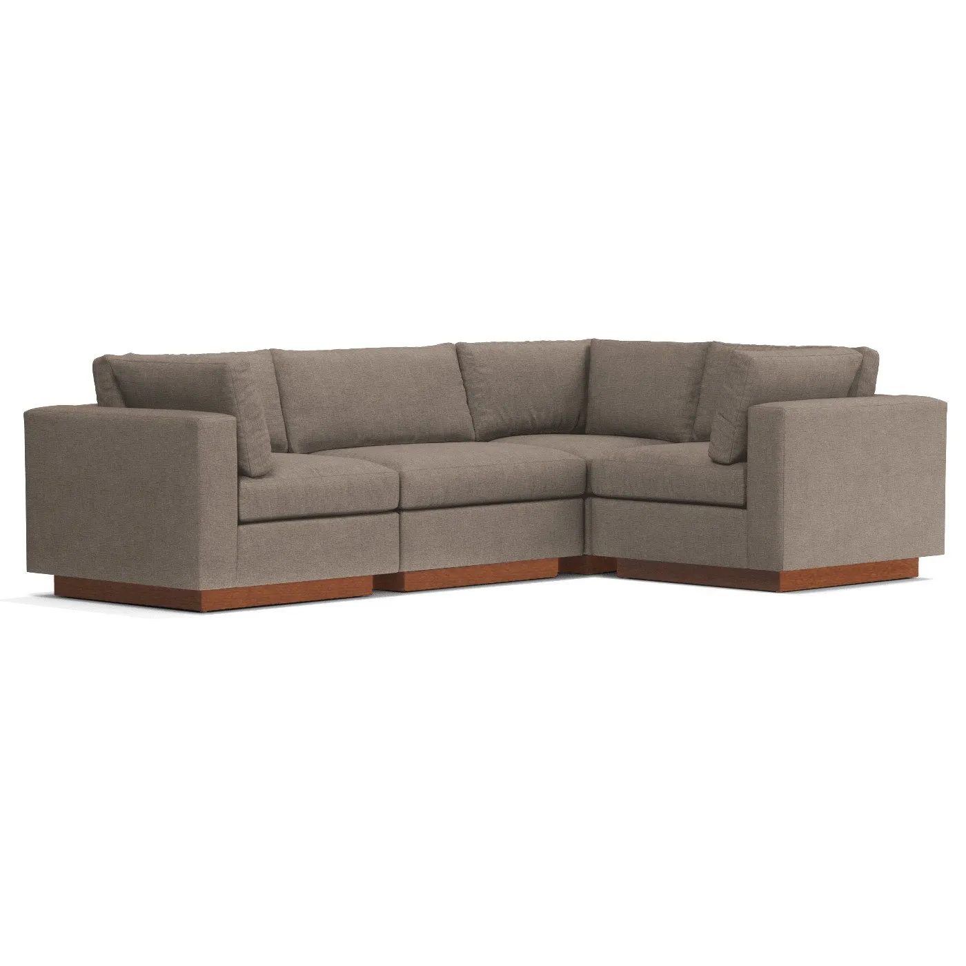 Taylor Plush 4pc Modular L-Sectional Sofa