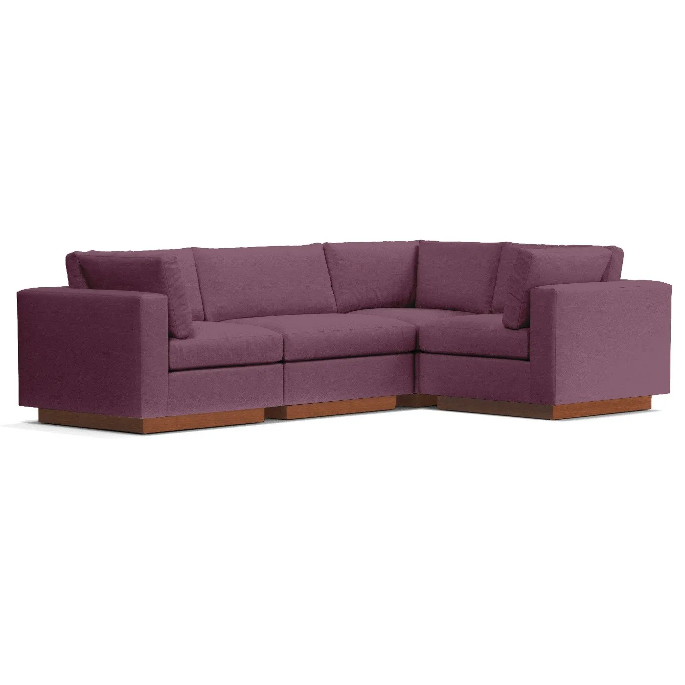 Taylor Plush 4pc Modular L-Sectional Sofa