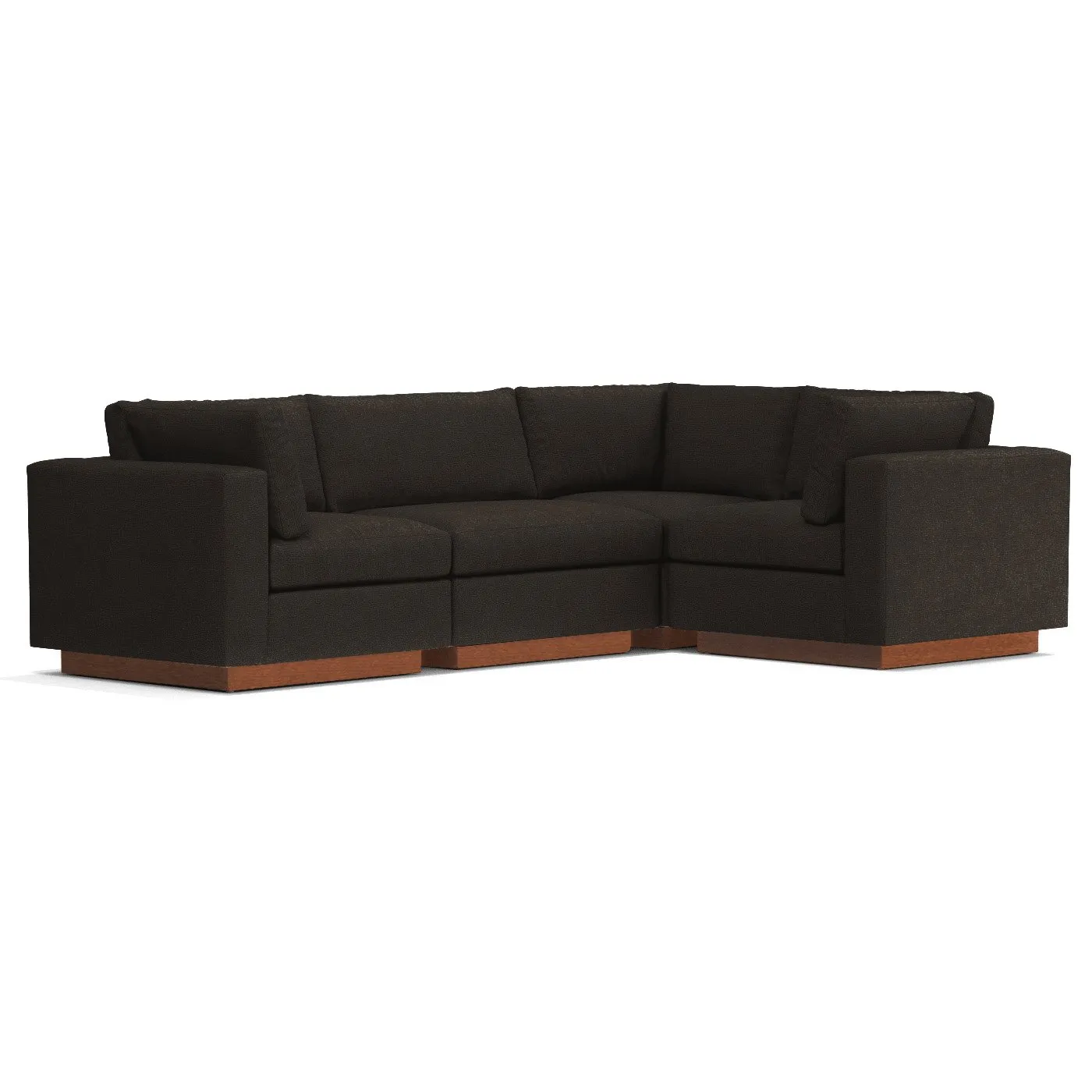 Taylor Plush 4pc Modular L-Sectional Sofa
