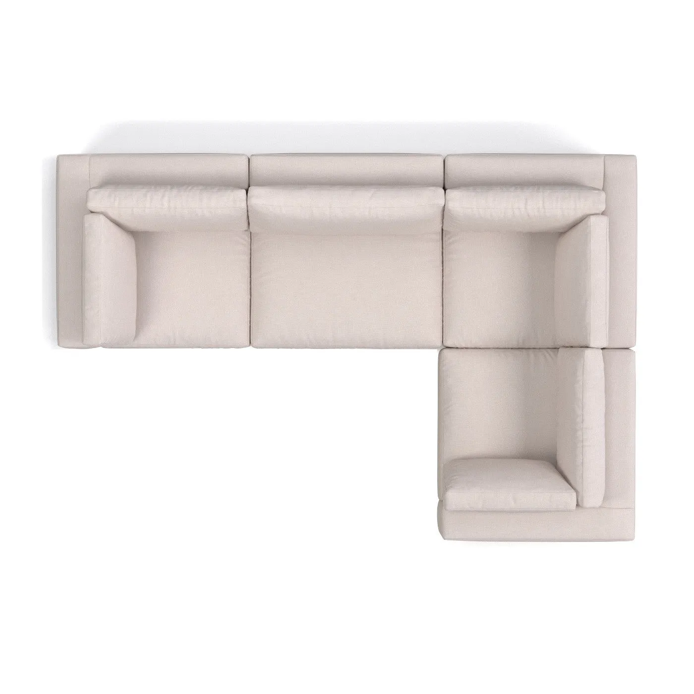 Taylor Plush 4pc Modular L-Sectional Sofa