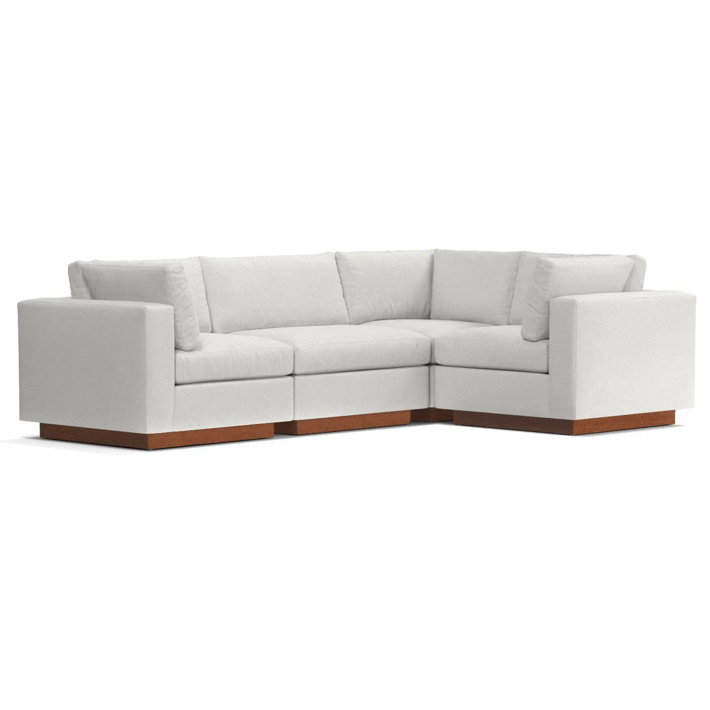 Taylor Plush 4pc Modular L-Sectional Sofa