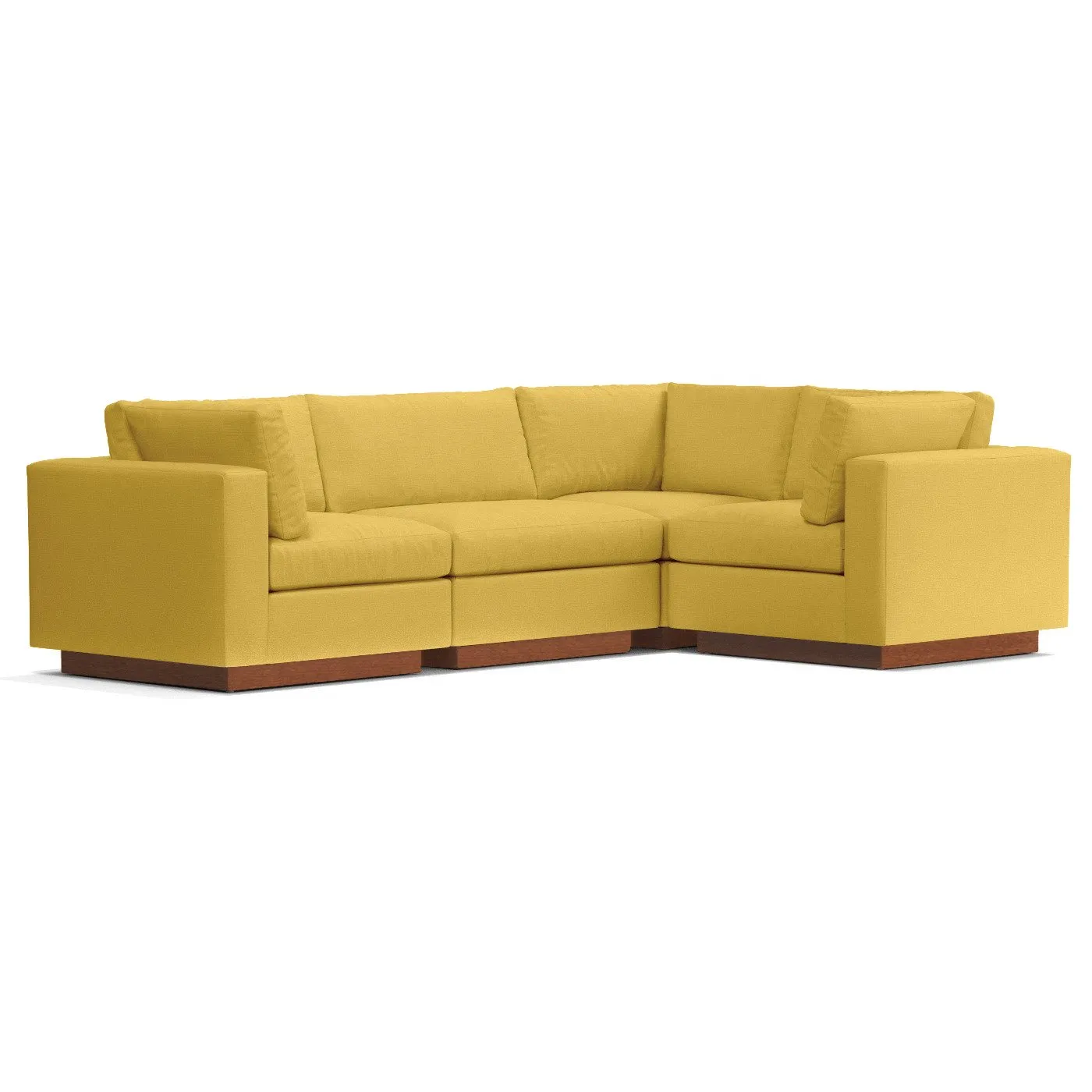 Taylor Plush 4pc Modular L-Sectional Sofa