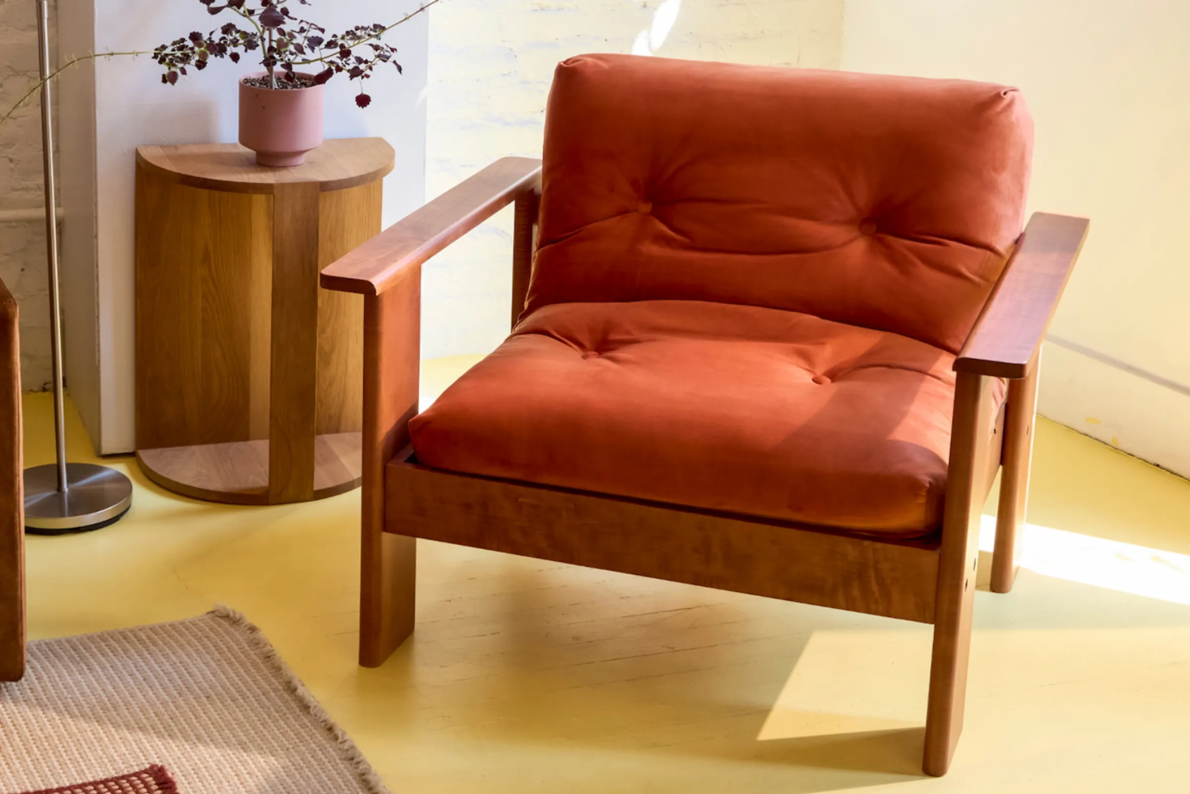 The Bacana Armchair in Recycled Velvet