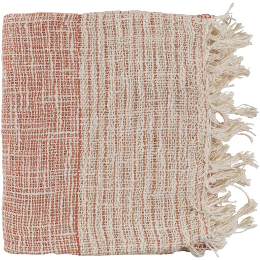 Waverly Woven Throw BURNT ORANGE